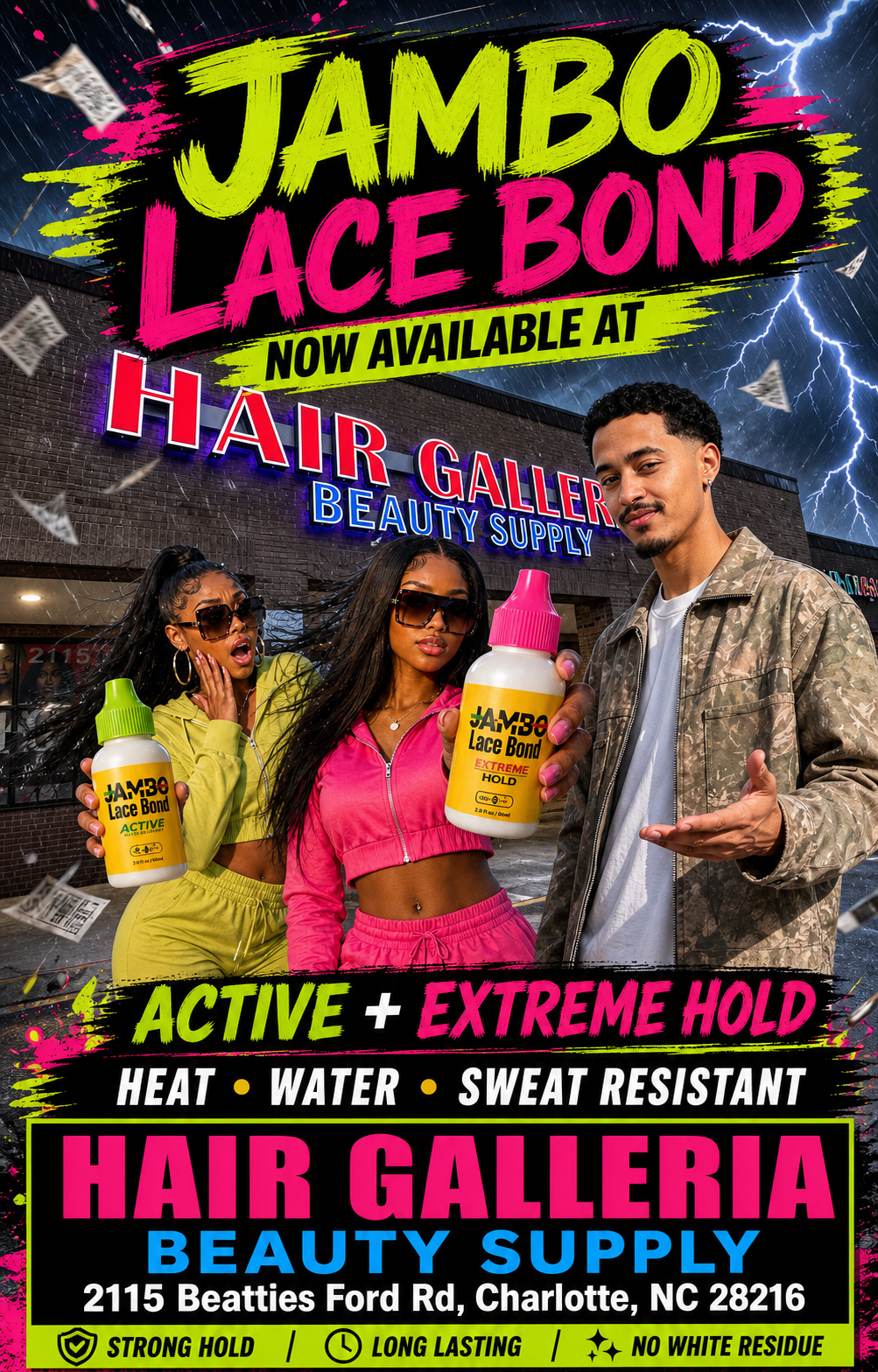 Jambo Lace Bond available at Hair Galleria in Charlotte